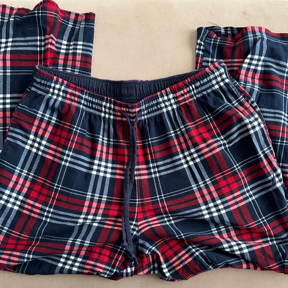 Old Navy Red and Blue Plaid Men's Pants